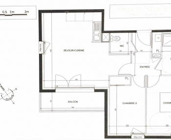 Location Appartement 3 pièces Nantes (44000) - Proche Ile de Nantes